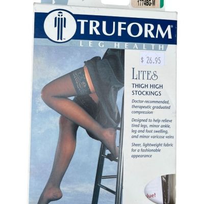 Truform Lites Thigh High Moderate Stockings Beige Brand New